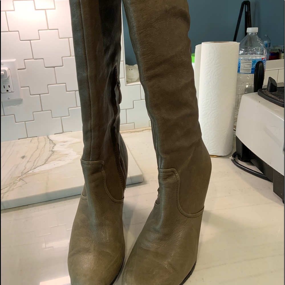 Sam Edelman over the knee boots in taupe Size 10